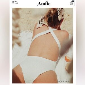 Andie The Tulum Ribbed Women Swim One Piece in Creamsicle